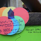 Gestaltet von Geflüchteten und Helfer*innen vom Project Shelter
